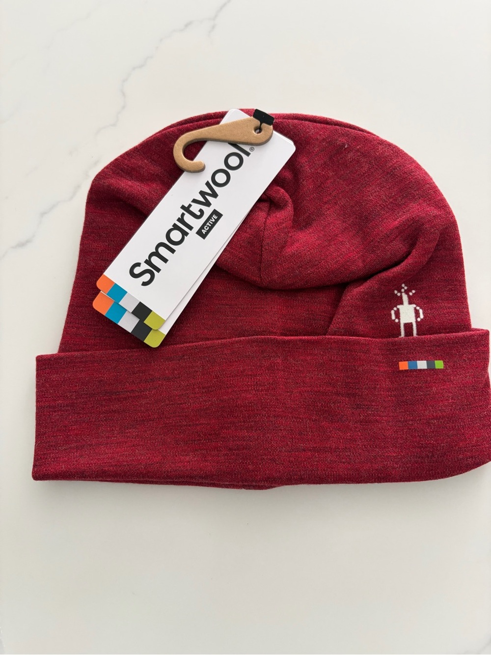 SmartWool Merino Wool Creek Run Beanie Currant Heather NWT price firm.